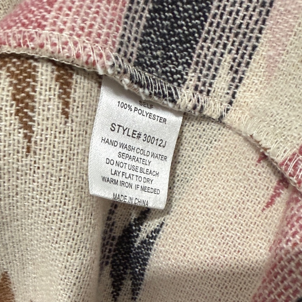 Blue B Collection Multicolor Western Aztec Print Jacket Size Medium - Picture 9 of 11